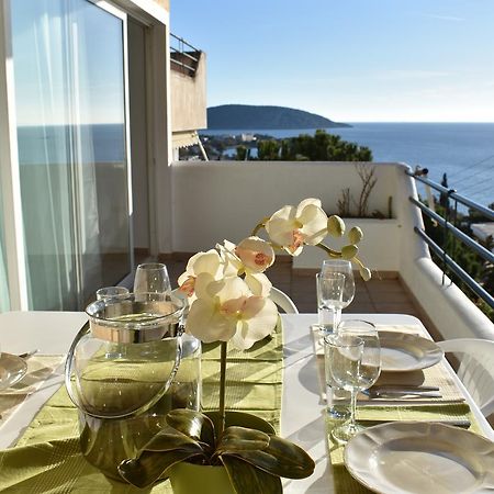 El Mar, 2 Bdr Seaview Apartment, 7 Min From Beach Lagonisi Exterior photo