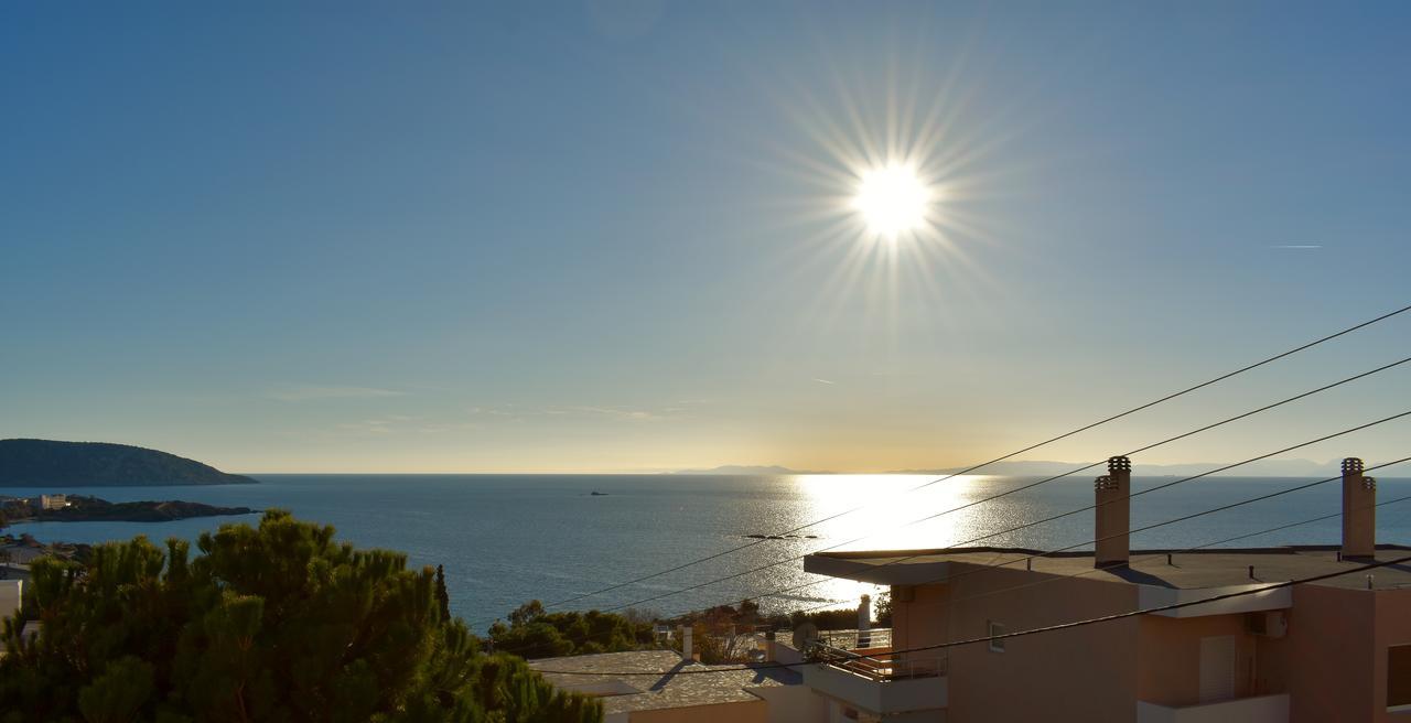 El Mar, 2 Bdr Seaview Apartment, 7 Min From Beach Lagonisi Exterior photo