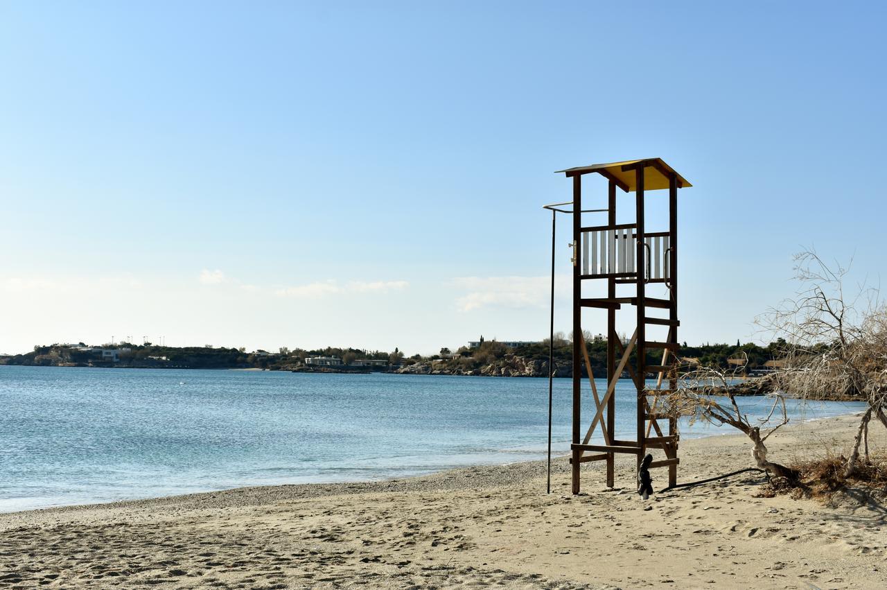 El Mar, 2 Bdr Seaview Apartment, 7 Min From Beach Lagonisi Exterior photo