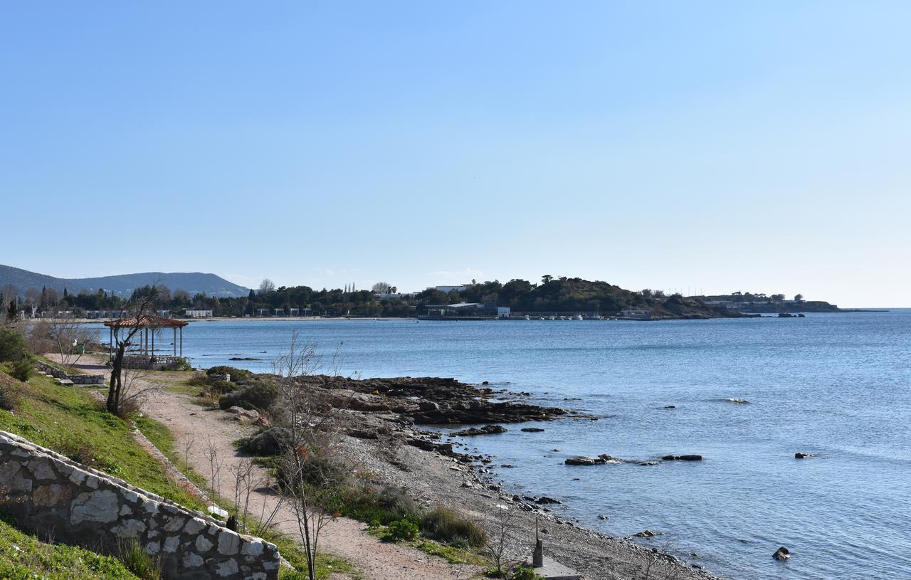El Mar, 2 Bdr Seaview Apartment, 7 Min From Beach Lagonisi Exterior photo