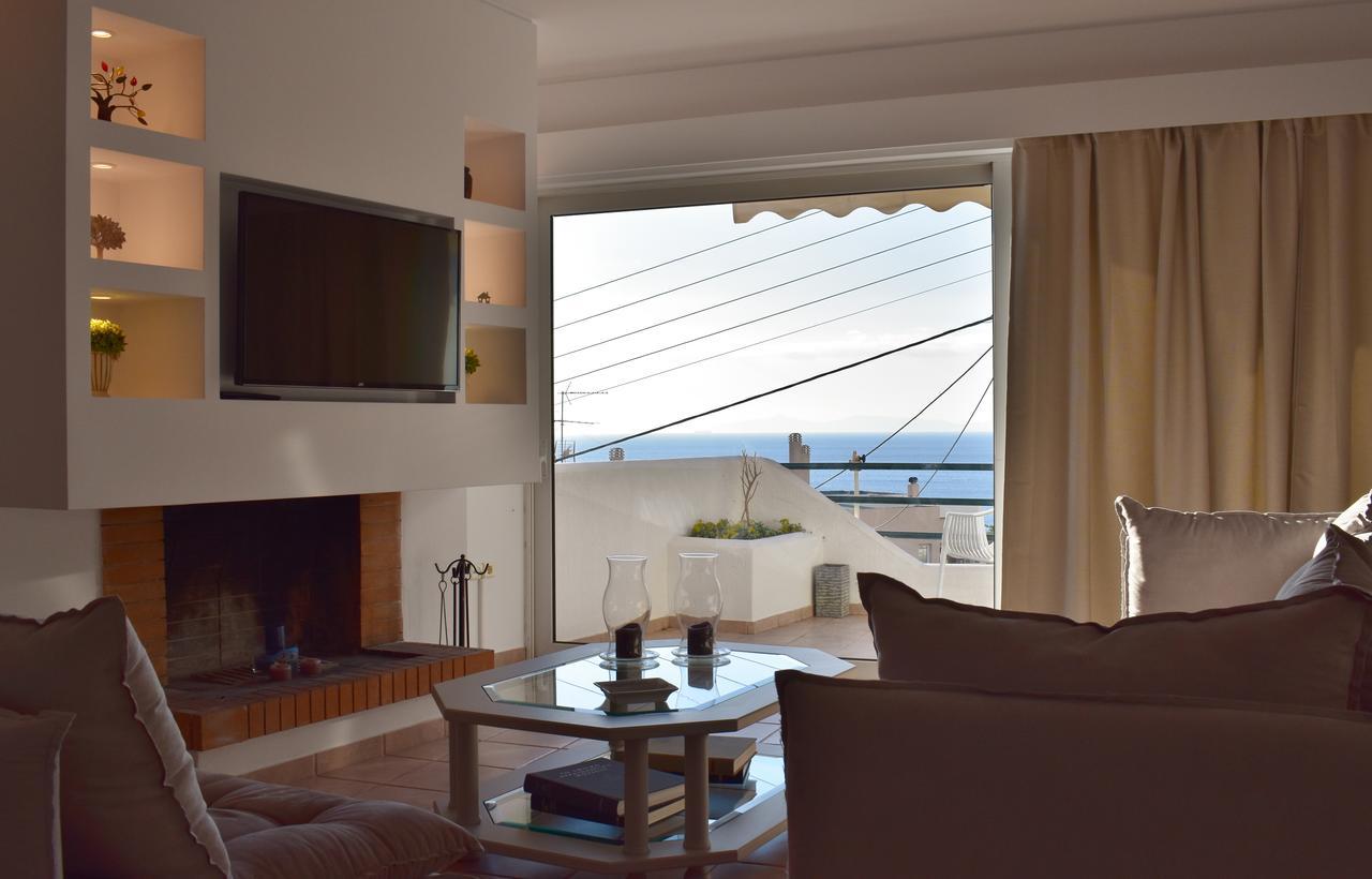 El Mar, 2 Bdr Seaview Apartment, 7 Min From Beach Lagonisi Exterior photo